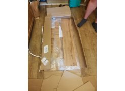 Письменный стол Леон Лофт дуб делано светлый / белый матовый фото покупателя 24