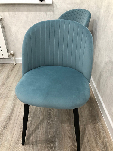 Стул на металлокаркасе Gabi 1 beige / black фото покупателя 473