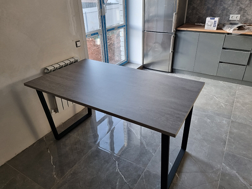 Деревянный стол Лота Лофт 140х80 белый матовый / бетон светлый фото покупателя 262