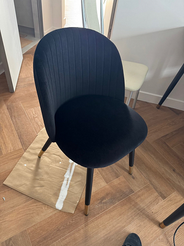 Стул на металлокаркасе Gabi gray / black фото покупателя 571