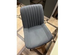 Стул на металлокаркасе Вейв светло-серый (hl 63) / 10К черный каркас фото покупателя 86