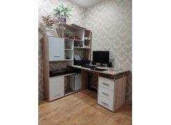 Стол компьютерный Джаз-15 белый правый фото покупателя 32