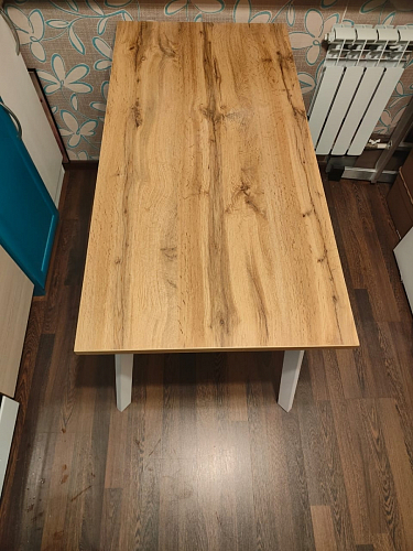 Стол Тринити Лофт 120 32 мм бетон / черный матовый фото покупателя 694