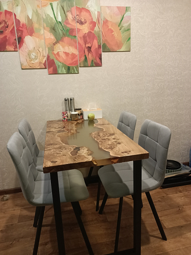 Комплект стульев Чилли 2 шт бежевый / черный фото покупателя 1186