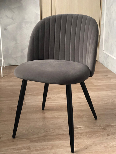 Стул на металлокаркасе Gabi 1 light purple / black / gold фото покупателя 309