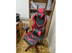 Компьютерное кресло Racer черное / голубое фото покупателя 40