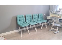 Стул на металлокаркасе Чилли светло-серый / черный фото покупателя 571