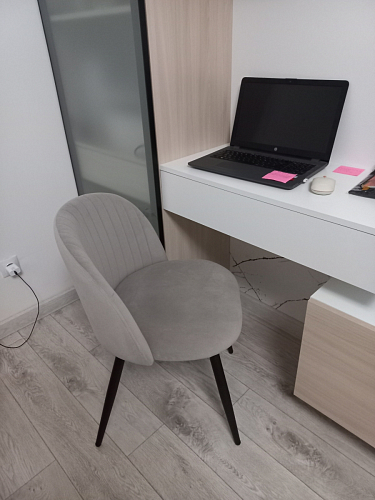 Стул на металлокаркасе Gabi gray / black фото покупателя 499