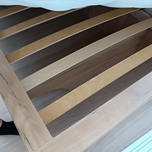 Двуспальная кровать Клауд 160х200 парящая дуб крафт золотой / антрацит фото покупателя 352