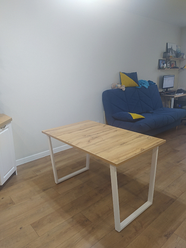 Стол раскладной Лота Лофт 120 25 мм юта / черный матовый фото покупателя 184