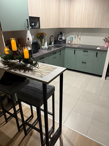 Барная стойка Дилан Лофт 120х40х90 бетон светлый фото покупателя 167