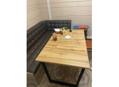 Стол Лота Лофт 140 25 мм черный матовый / бетон фото покупателя 89