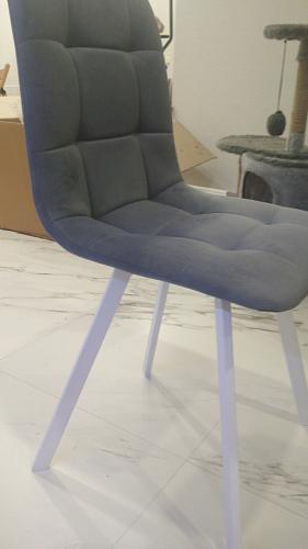 Стул на металлокаркасе Чилли бежевый / белый каркас фото покупателя 1149