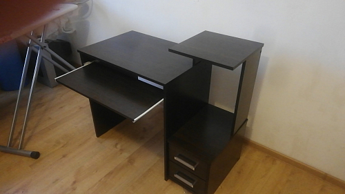 Стол компьютерный Джаз-24 правый белый фото покупателя 141