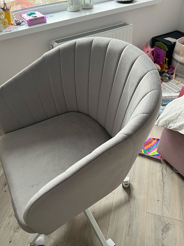 Компьютерное кресло Тибо светло-коричневый / белый фото покупателя 79