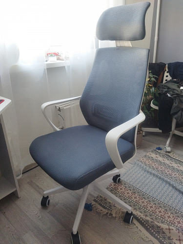 Компьютерное кресло Golem black / white фото покупателя 73