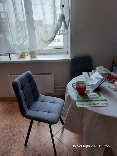 Стул на металлокаркасе Чилли К черный / зеленый фото покупателя 76