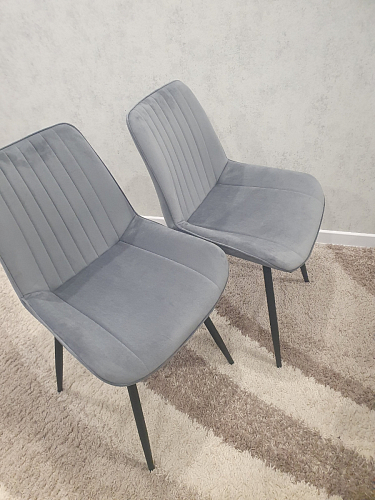 Стул на металлокаркасе Седа К velvet lux 76 / черный фото покупателя 317