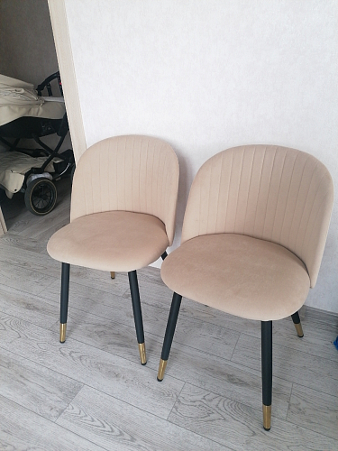 Стул на металлокаркасе Gabi 1 light purple / black фото покупателя 286