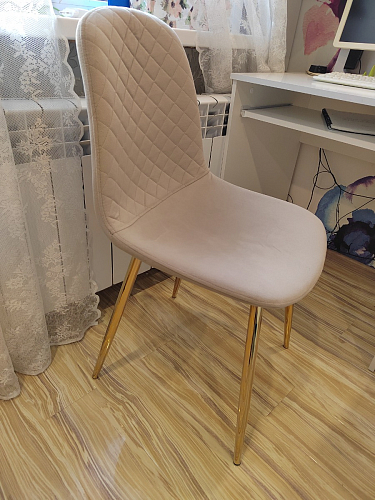 Стул на металлокаркасе Dabl wine red фото покупателя 131