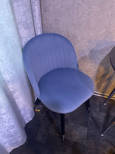 Стул на металлокаркасе Gabi 1 light blue / black / gold фото покупателя 569