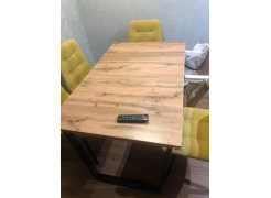 Стол Лота Лофт 120 25 мм сабия / черный матовый фото покупателя 65