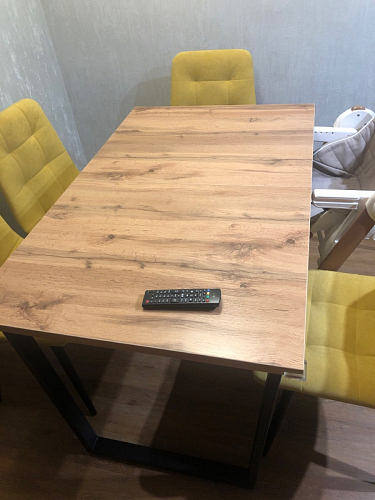 Деревянный стол Лота Лофт 140х80 дуб крафт табачный / черный матовый фото покупателя 65