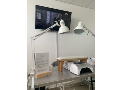 Стол Тринити Лофт 120 32 мм бетон / черный матовый фото покупателя 193