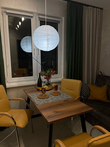 Стол Тринити Лофт 120 32 мм дуб галифакс табако / черный матовый фото покупателя 328