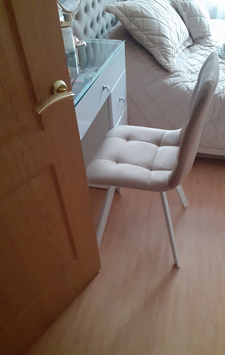 Стул на металлокаркасе Чилли синий / белый фото покупателя 1240