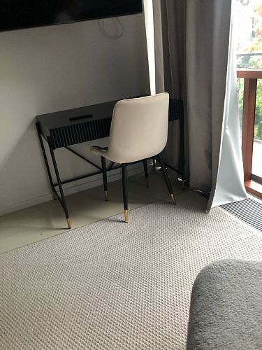 Стул на металлокаркасе Seda 01 blue / gold / black фото покупателя 8