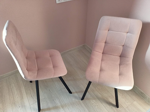 Стул на металлокаркасе Чилли черный / зеленый фото покупателя 901