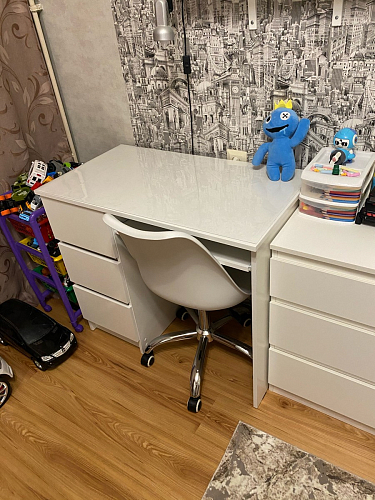 Компьютерное кресло Kolin с подушкой clear / white фото покупателя 141