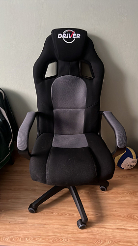 Компьютерное кресло Driver/Драйвер кожзам черный / серый фото покупателя 72