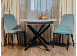 Стул на металлокаркасе Kora beige / black фото покупателя 68