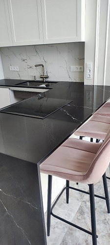 Стул на металлокаркасе Седа К латте / черный фото покупателя 338