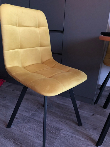 Стул на металлокаркасе Чилли зеленый / черный фото покупателя 877