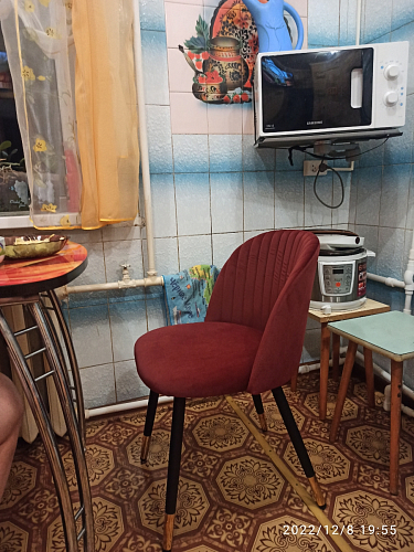 Стул на металлокаркасе Gabi latte / gold / black фото покупателя 113