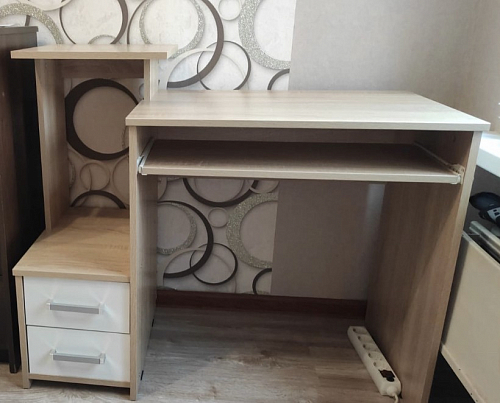 Компьютерный стол Джаз-24 левый венге фото покупателя 100