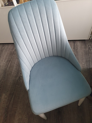 Стул на металлокаркасе Kora light blue / white фото покупателя 119