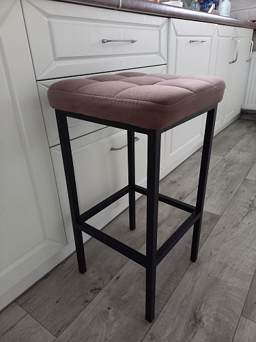 Барный стул Лофт катания лаванда / белый матовый фото покупателя 22