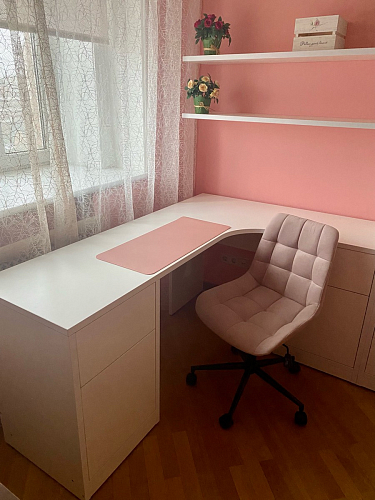 Компьютерное кресло Честер розовый (california 390) / черный фото покупателя 46