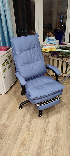 Компьютерное кресло Rapid голубое фото покупателя 66