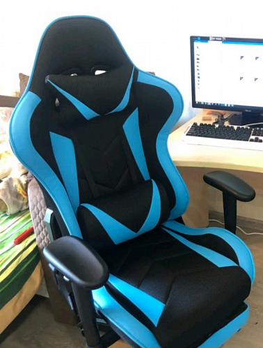 Компьютерное кресло Kano 1 light blue / black фото покупателя 10