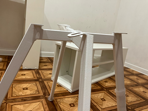 Стул на металлокаркасе Чилли синий / белый фото покупателя 790