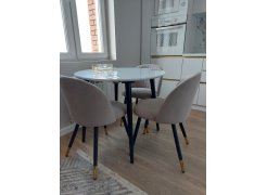 Стул на металлокаркасе Gabi 1 light purple / black фото покупателя 29