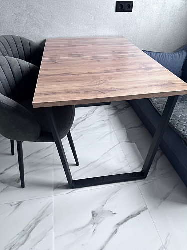 Стол раскладной Лота Лофт 120 25 мм юта / черный матовый фото покупателя 742