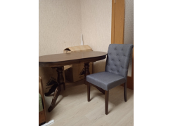 Стул Amelia dark walnut / fabric purple фото покупателя 6