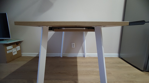 Стол раскладной Колон Лофт 120 32 мм дуб галифакс табако / черный матовый фото покупателя 45