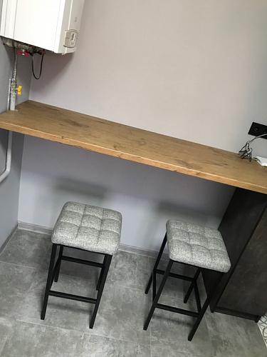 Барный стул Лофт линкольн белый / белый матовый фото покупателя 228